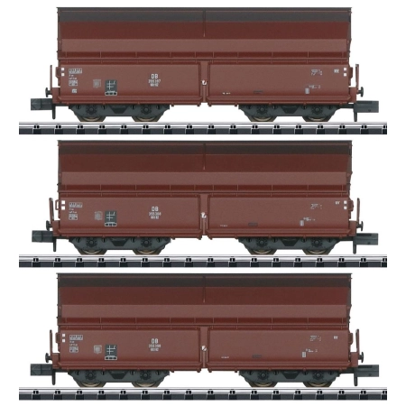 Trix 18270 - Zestaw 3 wagonów samowyładowczych Kkt-62, DB, Ep.III