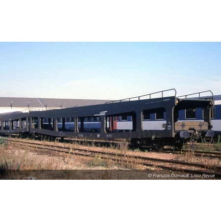 Jouef HJ4188 - Wagon do transportu aut DD DEV 66, SNCF, Ep.VI