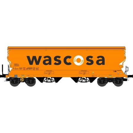 NME 509610 - Wagon do przewozu zboża Tagnpps 95m³, pomarańczowy, WASCOSA