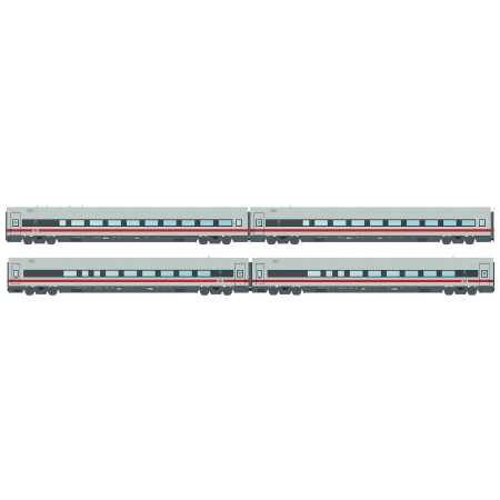 L.S. Models MW2407DC - 4-częściowy zestaw kolejowy z dodatkowymi wagonami.