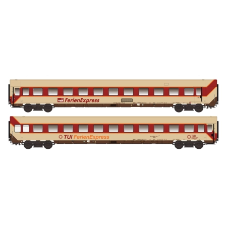 LS Models LS96028N - Zestaw 2 wagonów pasażerskich, TUI Ferienexpress, Ep.IV
