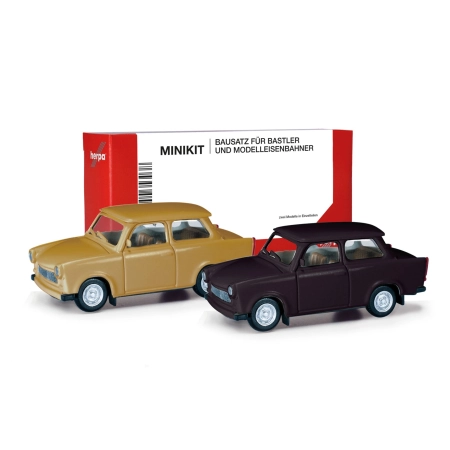 Herpa 013901-002 - MiniKit Trabant 601 sedan, samtocker/rally black