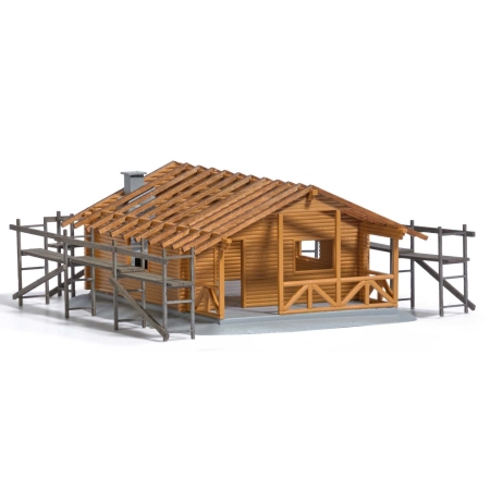 Busch 1855 - Domek z bali w budowie