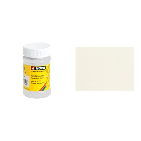 Noch 61190 - Farba akrylowa 90ml, biały mat, 90ml