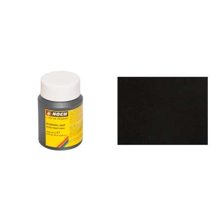 Noch 61197 - Farba akrylowa 90ml, czarny mat, 90ml