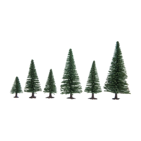 Noch 26822 - Model jodły, bardzo wysoki, 10 sztuk, wysokość 16 - 19 cm