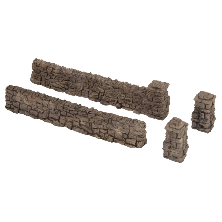 Noch 33170 - Mur z kamienia łamanego, długość 39 cm.