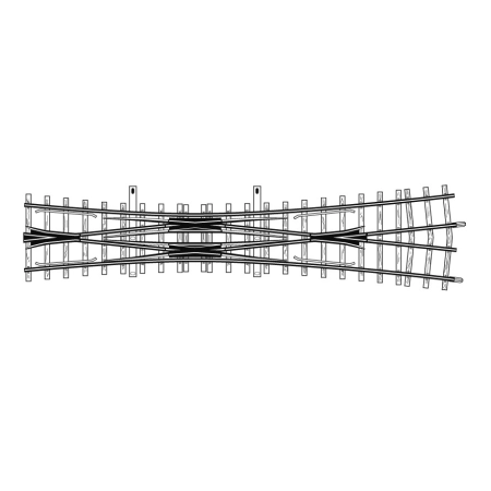 Bemo 4216000 - Podwójna zwrotnica 12', 182mm