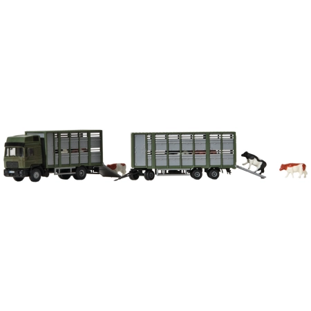 Kibri 12248 - MAN F90 do transporu bydła i 12 krów.