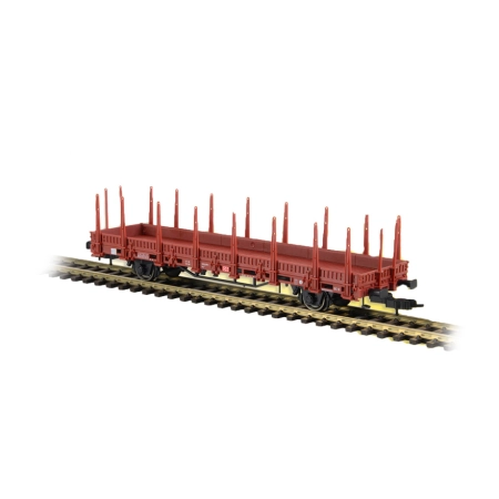 Kibri 16202 - Wagon towarowy platforma z kłonicami, DBAG, Ep.V-VI, brązowy.