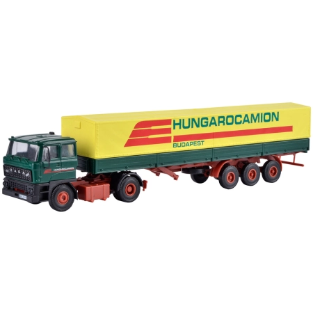 Kibri 14699 - Raba Ciągnik RABA 2-osiowy z przyczepą plandekową HUNGAROCAMION