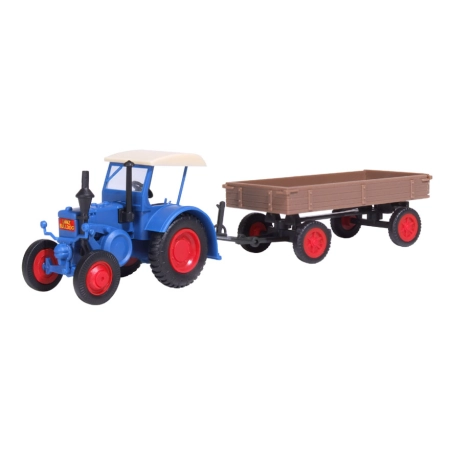 Kibri 12232 - Traktor Lanz,  z przyczepą.