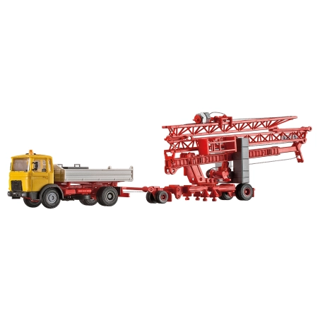 Kibri 13025 - Żuraw dolnoobrotowy Liebherr SK 20 z ciężarówką MAN