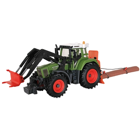 Kibri 12246 - Traktor z podnośnikiem i wciągarką.