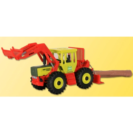 Kibri 12254 - MB traktor z układarką i wciągarką.