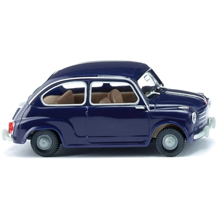 Wiking 009907 - Fiat 600 - ciemnoniebieski