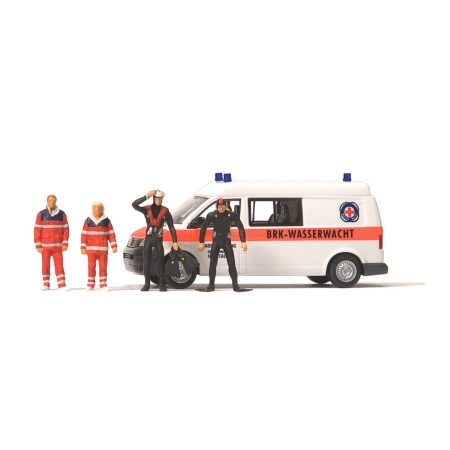 Preiser 33261 - VW T 5, ratownictwo wodne BRK, lokalne stowarzyszenie "Neustadt''