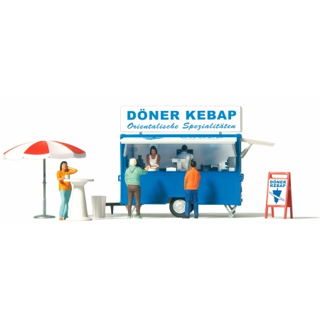 Preiser 10747 - Wózek sprzedażowy „Doner Kebap”