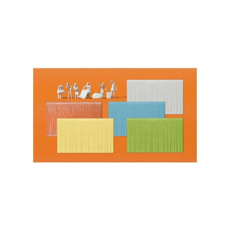Preiser 16360 - Przy oknie, 6 niepomalowanych figurek