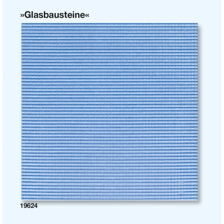 Preiser 19624 - Cegły szklane przezroczyste, 3 płytki, 95 x 95 mm