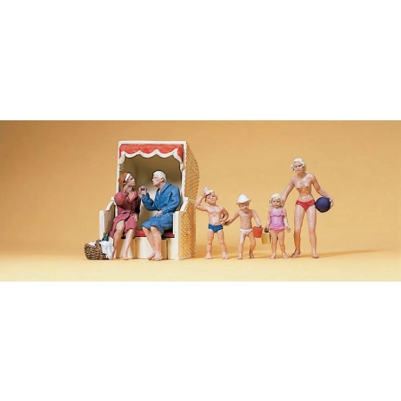 Preiser 10438 - Figurki: Plażowicze, dzieci