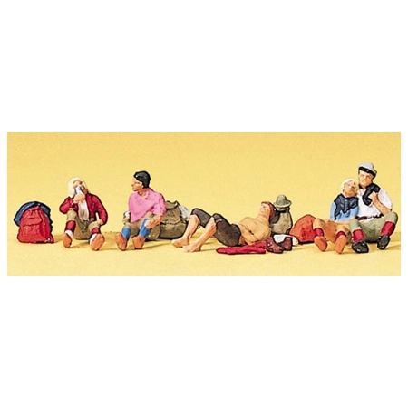 Preiser 10442 - Figurki: Odpoczywający wędrowcy