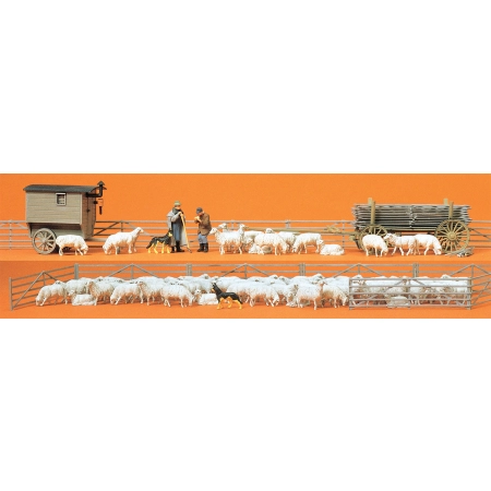 Preiser 13003 - Owczarnia z zagrodą dla owiec