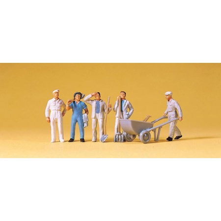 Preiser 14144 - Robotnicy Budowlani 5 szt