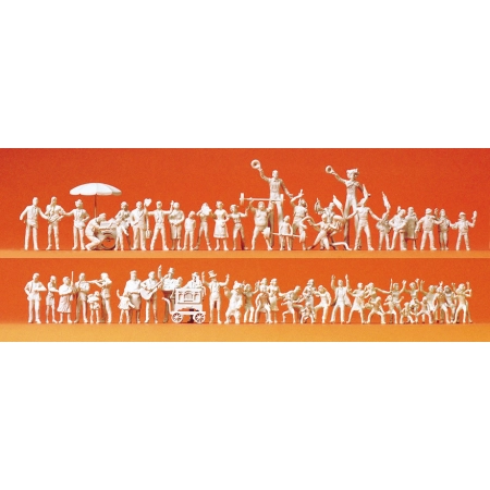 Preiser 16342 - Osoby na festynie, 60 figurek