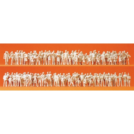 Preiser 16343 - Przechodnie, widzowie... 130 figurek