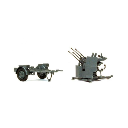 Preiser 16582 - Przeciwlotnicze działko maszynowe 2cm