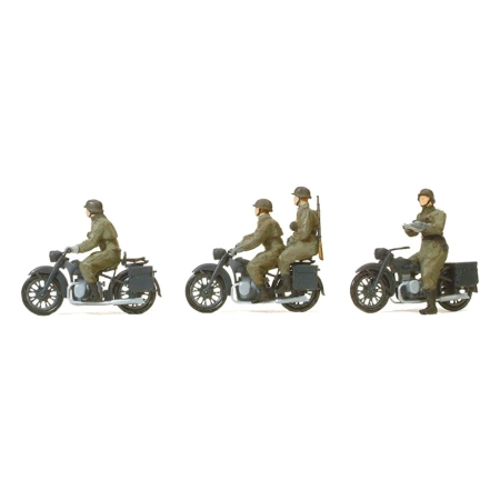 Preiser 16598 - Strzelcy na motocyklach, BMW R 12