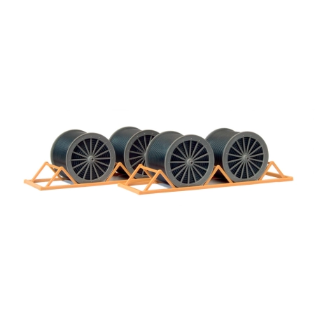 Preiser 17117 - Role z kablami, transportery