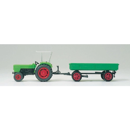 Preiser 17914 - Ciągnik rolniczy DEUTZ, przyczepa