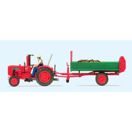 Preiser 17940 - Traktor Fahr z obornikiem