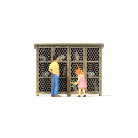 Preiser 28099 - Figurka: Podczas karmienia królików