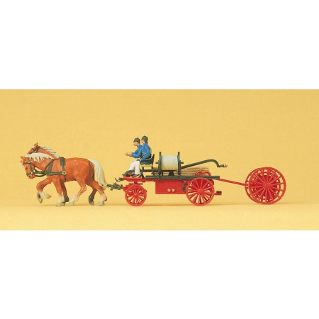 Preiser 30425 - Zaprzęg konny straży pożarnej, ok.1900