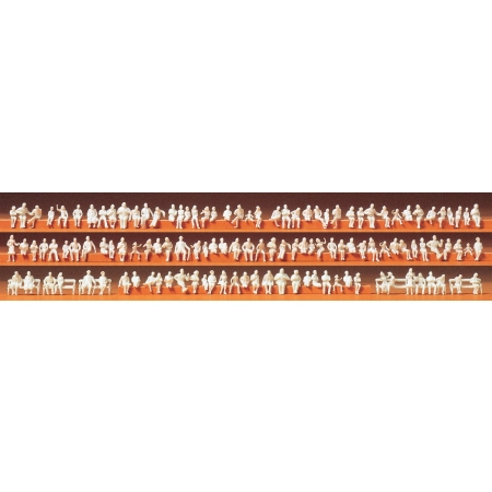 Preiser 79007 - Osoby siedzące, 120 figurek do pomalowania