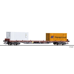 Tillig 18134 - Wagon kontenerowy Rgs, BDZ, Ep.VI „Hapag-Lloyd