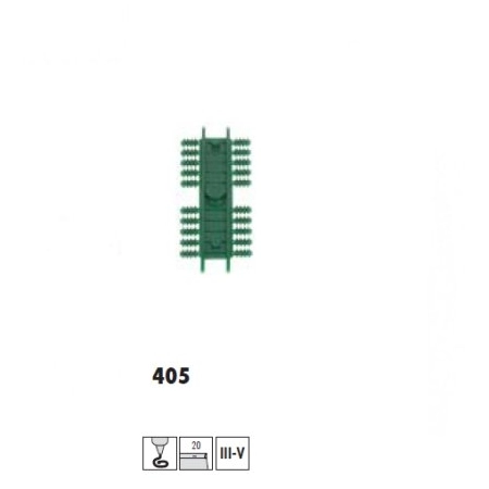 Sommerfeldt 405 - Izolator rowkowy, zielony, 20 sztuk