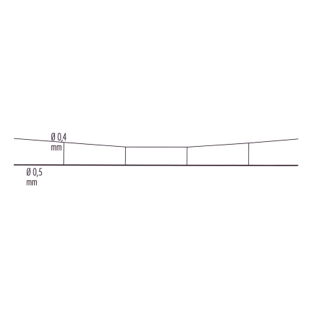 Sommerfeldt 182 - 5 drutów jezdnych 0,5 x 260 mm, do lutowania.