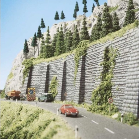 Busch 7031 - Mur oporowy, 2 szt 335 x 140 mm.