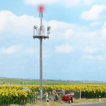Busch 5401 - Maszt telefonii komórkowej ze światłem ostrzegawczym