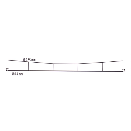 Sommerfeldt 443 - 5 profesjonalnych przewodów jezdnych 0,4x200mm otwarte
