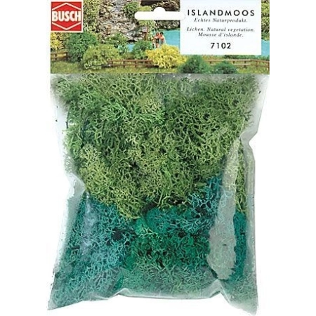 Busch 7102 - Mech islandzki jasno- i ciemnozielony, 35g