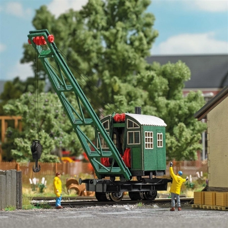 Busch 1397 - Zestaw do żurawia parowego z drewnianą nadbudową.