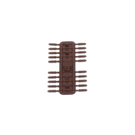 Sommerfeldt 168 - Izolator rowkowy brązowy, 2,6x5,4 mm, 40 szt.