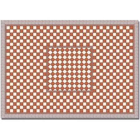 Busch 7413 - Płyty dekoracyjne ''Kwadrat kafelkowy (antyczny)'', 2 sztuki, 21x14,8cm każda