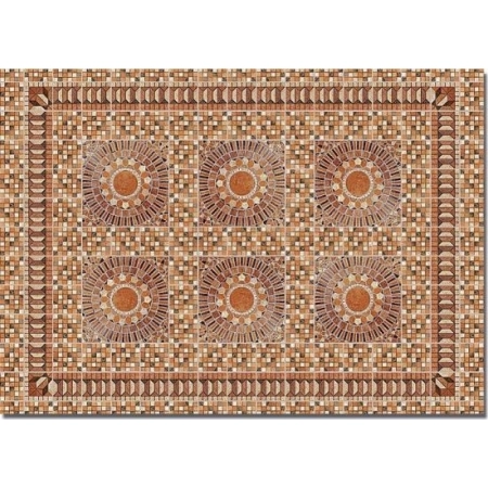 Busch 7414 - Płyty dekoracyjne 'Kafelkowy kwadrat (rustykalny)', 2 sztuki, 21x14,8cm każda