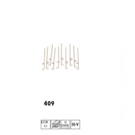 Sommerfeldt 409 - Wieszak do lutowania, 10 sztuk